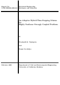 Cover page: An adaptive hybrid time-stepping scheme for highly nonlinear strongly coupled problems