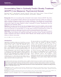 Cover page: Accumulating Data to Optimally Predict Obesity Treatment (ADOPT) Core Measures: Psychosocial Domain