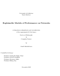 Cover page: Explainable Models of Performance on Networks