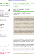 Cover page: Protection of large predators in a marine reserve alters size-dependent prey mortality.