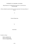 Cover page: Shape Separation of Colloidal Metal Nanoparticles via Size Exclusion Chromatography