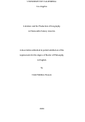 Cover page: Literature and the Production of Geography in Nineteenth-Century America