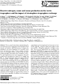 Cover page: Reactive nitrogen, ozone and ozone production in the Arctic troposphere and the impact of stratosphere-troposphere exchange