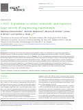 Cover page: *-DCC: A platform to collect, annotate, and explore a large variety of sequencing experiments