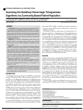 Cover page: Assessing the Hereditary Hemorrhagic Telangiectasia Algorithms in a Community-Based Patient Population