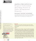 Cover page: Progress in Understanding Short-Range Structure in Nuclei: An Experimental Perspective