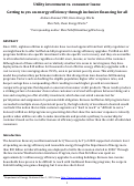 Cover page of Utility investment vs. consumer loans: Getting to yes on energy efficiency through inclusive financing for all