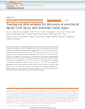 Cover page: Topological data analysis for discovery in preclinical spinal cord injury and traumatic brain injury.