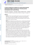 Cover page: A sparse orthogonal collimator for small animal intensity‐modulated radiation therapy part I: Planning system development and commissioning