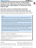 Cover page: Co-infection of long-term carriers of Plasmodium falciparum with Schistosoma haematobium enhances protection from febrile malaria: a prospective cohort study in Mali.