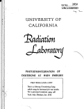 Cover page: PHOTODISINTEGRATION OF DEUTERONS AT HIGH ENERGIES