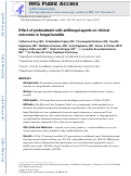 Cover page: Effect of pretreatment with antifungal agents on clinical outcomes in fungal keratitis