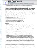 Cover page: Trends in Financial Relationships Between Industry and Radiation Oncologists Versus Other Physicians in the United States from 2014 to 2018