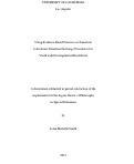 Cover page: Using Evidence-Based Practices in Transition to Evaluate Detention Discharge Procedures for Youth with Developmental Disabilities