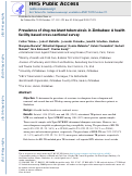 Cover page: Prevalence of drug-resistant tuberculosis in Zimbabwe: A health facility-based cross-sectional survey