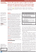 Cover page: Failure after operative repair is higher for ballistic femoral neck fractures than for closed, blunt-injury fractures: a multicenter retrospective cohort study.