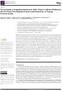 Cover page: Necrostatin-1 Supplementation to Islet Tissue Culture Enhances the In-Vitro Development and Graft Function of Young Porcine Islets