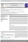 Cover page: Characterization of facet joint cartilage properties in the human and interspecies comparisons