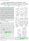 Cover page: Large Signal Analysis on Variations of the Hybridized Dickson Switched-Capacitor Converter