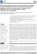 Cover page: Prolonged Antibiotic Use in a Preclinical Model of Gulf War Chronic Multisymptom-Illness Causes Renal Fibrosis-like Pathology via Increased micro-RNA 21-Induced PTEN Inhibition That Is Correlated with Low Host Lachnospiraceae Abundance.