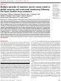 Cover page: Multiple episodes of extensive marine anoxia linked to global warming and continental weathering following the latest Permian mass extinction