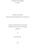 Cover page: Community College Pathways: A Multilevel Examination of Institutional Roles in Student Success