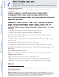 Cover page: Sex and Diagnosis-Specific Associations Between DNA Methylation of the Oxytocin Receptor Gene With Emotion Processing and Temporal-Limbic and Prefrontal Brain Volumes in Psychotic Disorders