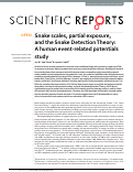 Cover page: Snake scales, partial exposure, and the Snake Detection Theory: A human event-related potentials study