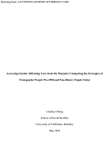 Cover page: Accessing Gender Affirming Care from the Margins: Comparing the Strategies of Transgender People Pre-1980 and Non-Binary People Today