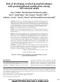 Cover page: Risk of developing cerebral β-amyloid plaques with post-translational modification among HIV-infected adults.