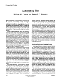 Cover page: Automating bias