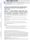 Cover page: Prolonged survival of transplanted stem cells after ischaemic injury via the slow release of pro-survival peptides from a collagen matrix