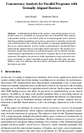 Cover page: Concurrency Analysis for Parallel Programs with Textually Aligned Barriers