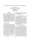 Cover page: A Structured Representation for Noun phrases and Anaphora