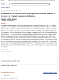 Cover page: Incidence and prevalence of insulin‐dependent diabetes mellitus in the zero‐ to 19‐years' age‐group in Sydney