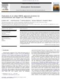 Cover page: Evaluation of an urban NMHC emission inventory by measurements and impact on CTM results