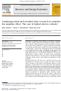 Cover page: Combining stated and revealed choice research to simulate the neighbor effect: The case of hybrid-electric vehicles