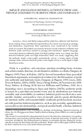 Cover page: Implicit Association between Authentic Pride and Prestige Compared to Hubristic Pride and Dominance