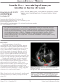 Cover page: From the Heart: Interatrial Septal Aneurysm  Identified on Bedside Ultrasound