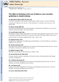 Cover page: The effect of training on the use of tobacco-use cessation guidelines in dental settings.