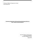 Cover page: Simulation Evaluation of Green Driving Strategies Based on Inter-Vehicle Communications