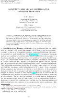 Cover page: Asymptotically stable equilibria for monotone semiflows