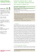 Cover page: Interactions between the κ opioid system, corticotropin-releasing hormone and oxytocin in partner loss