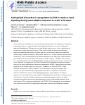 Cover page: Sphingolipid biosynthesis upregulation by TOR complex 2-Ypk1 signaling during yeast adaptive response to acetic acid stress.
