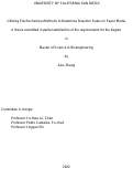 Cover page: Utilizing Electrochemical Methods to Determine Reaction Rates on Paper Media