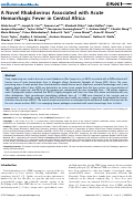 Cover page: A Novel Rhabdovirus Associated with Acute Hemorrhagic Fever in Central Africa