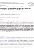 Cover page: Calcium partitioning and allocation and blossom-end rot development in tomato plants in response to whole-plant and fruit-specific abscisic acid treatments