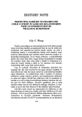 Cover page: Protecting Families: Standards for Child Custody in Same-Sex Relationships with an Introduction by William B. Rubenstein-Editor's Note