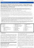 Cover page: Joint Consensus Statement of the American Academy of Sleep Medicine and Sleep Research Society on the Recommended Amount of Sleep for a Healthy Adult: Methodology and Discussion.