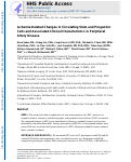 Cover page: Ischemia-related changes in circulating stem and progenitor cells and associated clinical characteristics in peripheral artery disease